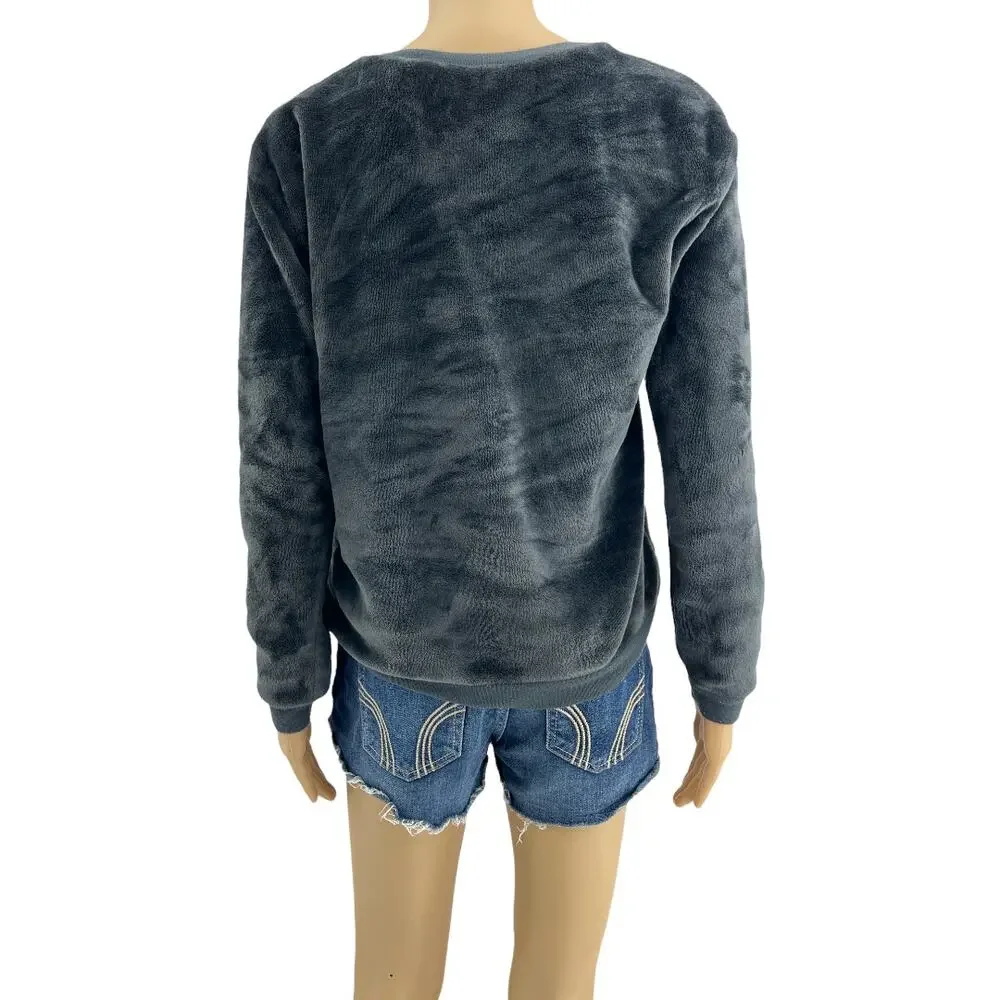 Star Wars Gray Velour Pullover Sweater Scifi Space Core S - Picture 4 of 8